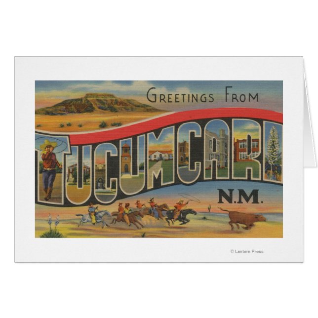 Tucumcari, New Mexico - Large Letter Scenes (Front Horizontal)