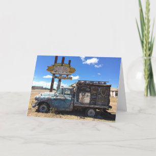 tucumcari truck greeting card (blank inside)