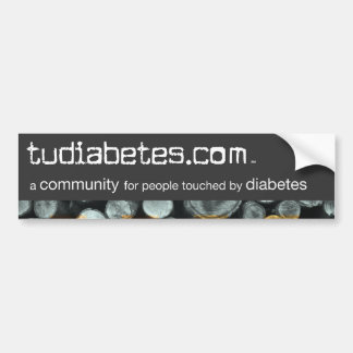TuDiabetes.com Bumper Sticker |Grey Line|