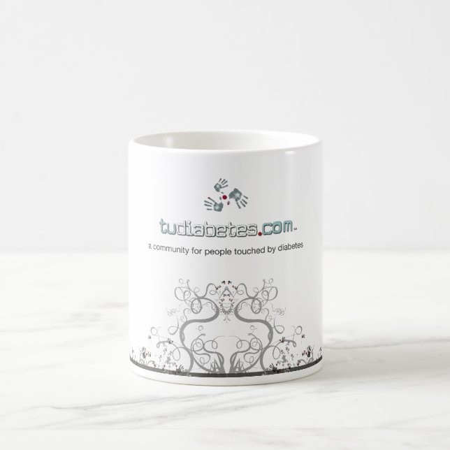 TuDiabetes.com Mug |White Line| (Center)