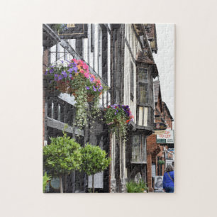 Tudor Architecture Stratford-Upon-Avon England Jigsaw Puzzle