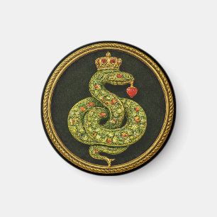 Tudor Elizabethan Serpent Design Bejewelled ruby Magnet