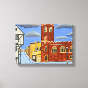Tudor House in Exeter canvas art