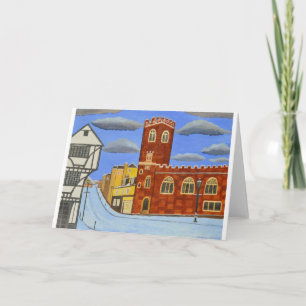 Tudor House in Exeter Holiday Card