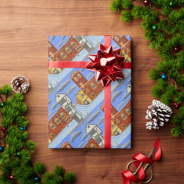 Tudor House in Exeter Wrapping Paper (Holiday Gift)