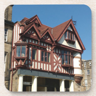 Tudor oak frame building, Edinburgh, Scotland Coaster