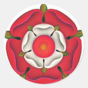 Tudor Rose Classic Round Sticker