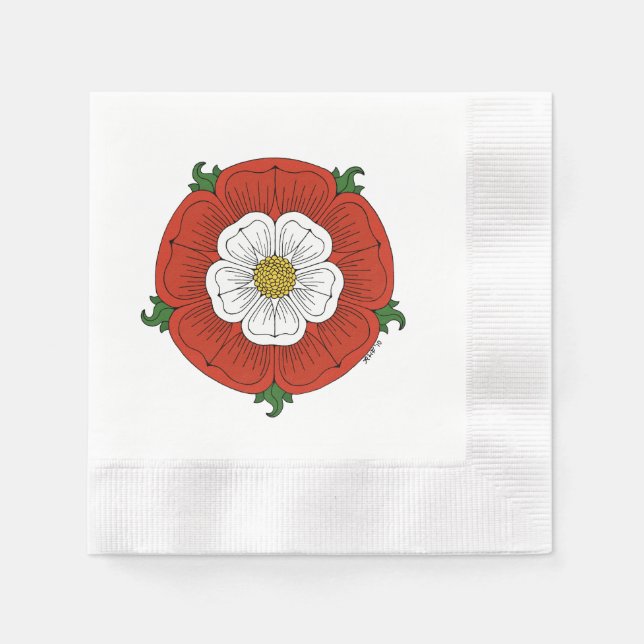 Tudor Rose Napkin (Front)