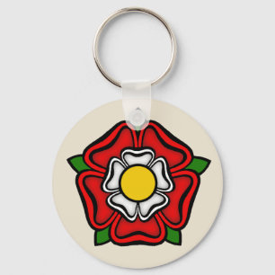 Tudor Rose of England, Emblem of Royalty Keychain