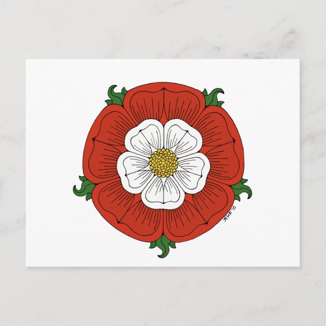 Tudor Rose Postcard (Front)