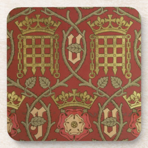'Tudor Rose', reproduction wallpaper designed by S Coaster