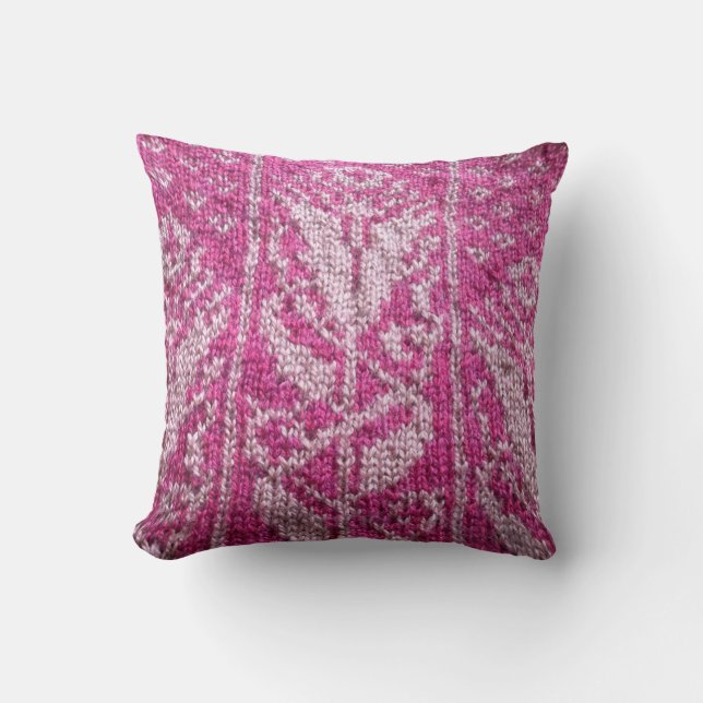 Tudor rose tricoté coussin (Recto)