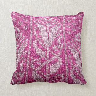 Tudor rose tricoté coussin