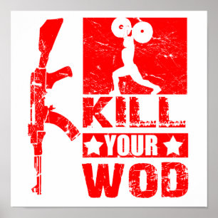Tuer votre WOD - AK47 Poster "Elite Fitness"