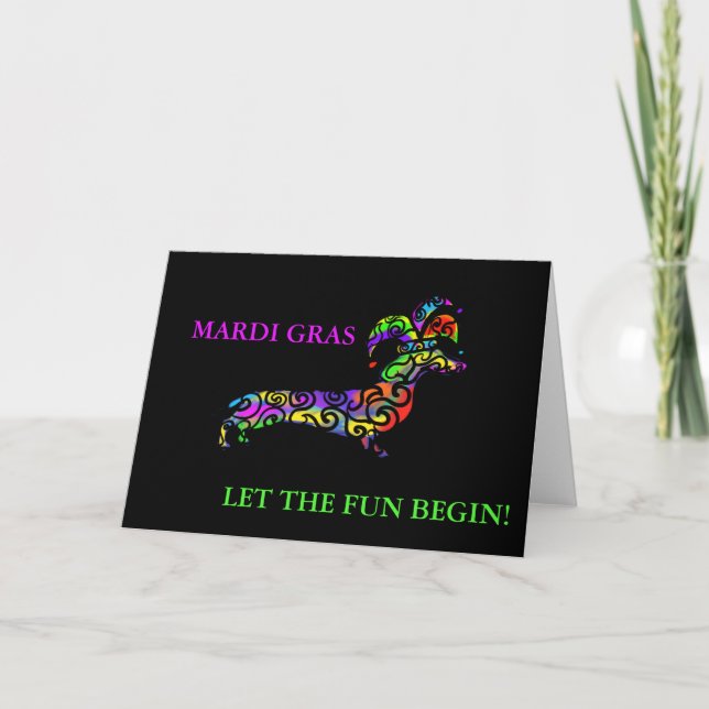 TUESDAY GRAS DOXIE HOLIDAY CARD (Front)