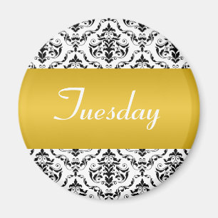 Tuesday Yellow - Damask Magnet