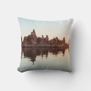 TUFA FORMATIONS AT MONO LAKE. THROW PILLOW