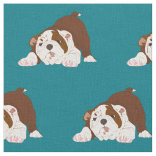 Tuff Pup Playful Bulldog Puppy Fabric