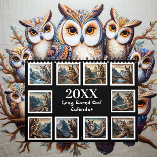 Tuffed Majesty Year with the Long-Eared Owl 20XX Calendar