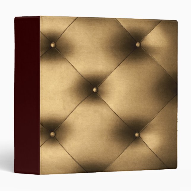 Tufted Gold Binder (Front/Spine)