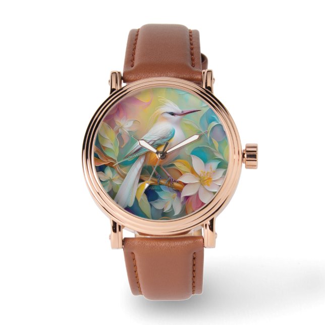 Tufted Golden Rumped Fantasy Bird Watch (Front)