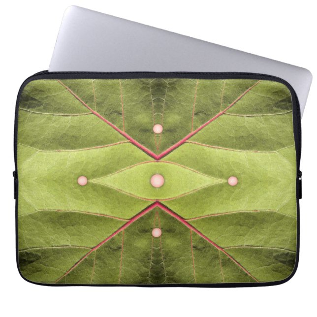 Tufted Olive Tapestry Laptop Sleeve (Front)