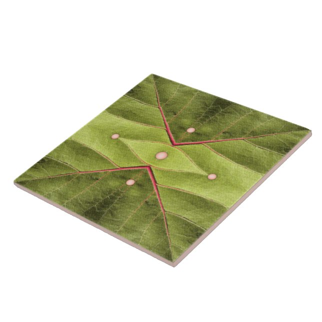 Tufted Olive Tapestry Tile (Side)