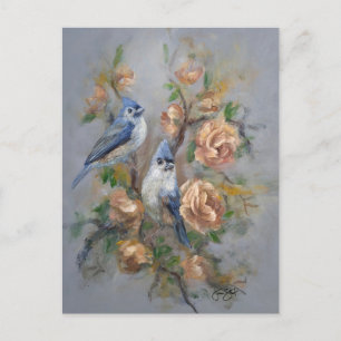 Tufted Titmice Postcard