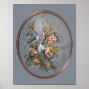 Tufted Titmouse 11x14" Poster