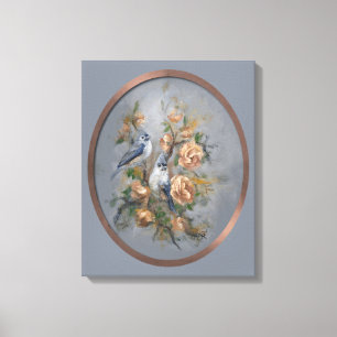 Tufted Titmouse 16x20" Canvas Print