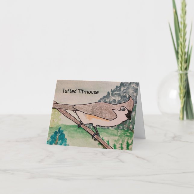 Tufted Titmouse  Card (Front)