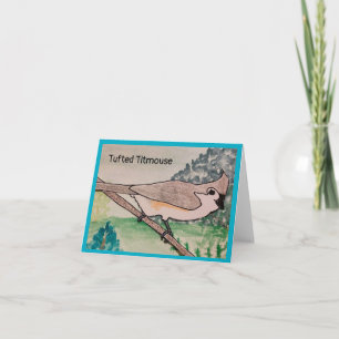 Tufted Titmouse Card