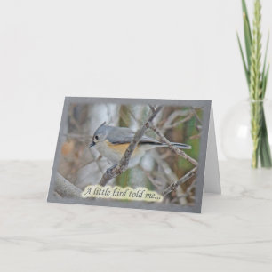 Tufted Titmouse Retirement Congratulations Card