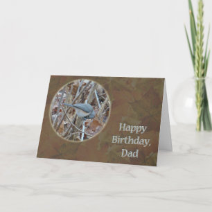 Tufted Titmouse Songbird Dad Birthday Card