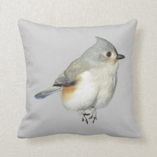Tufted Titmouse Throw Pillow