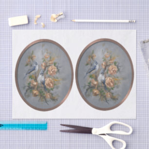 Tufted Titmouse Tissue Paper