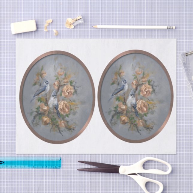 Tufted Titmouse Tissue Paper (Craft)