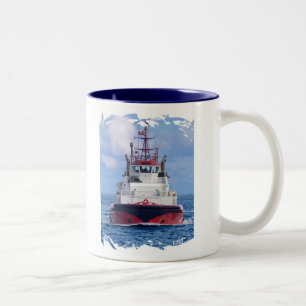 Tug Ahead Two-Tone Coffee Mug
