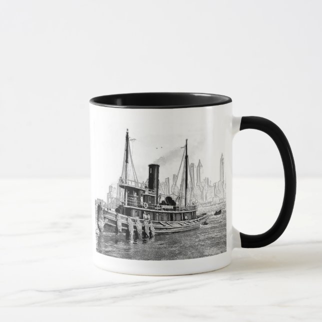 Tug and Skyline Mug (Right)