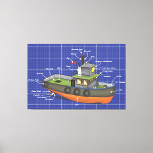 Tug Boat Canvas Print
