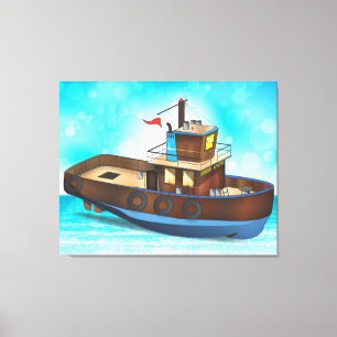 Tug Boat Canvas Print