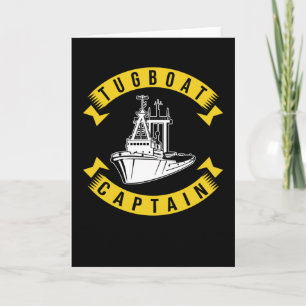 Tug Boat Captain Card