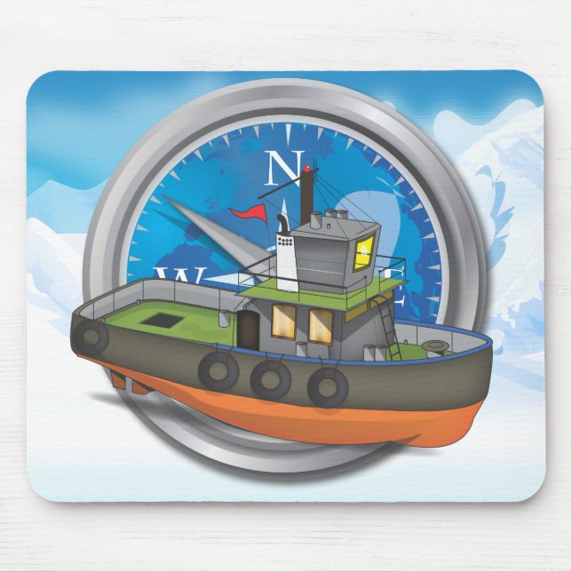 Tug Boat Mouse Pad (Front)