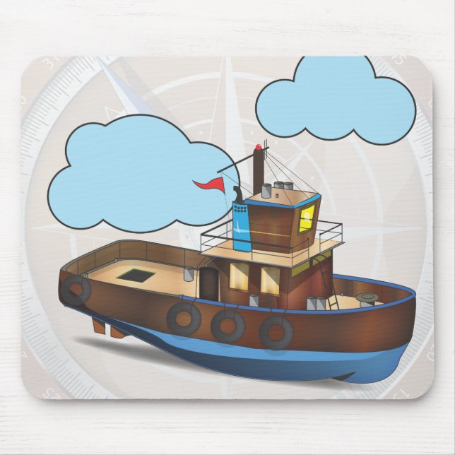 Tug Boat Mouse Pad (Front)