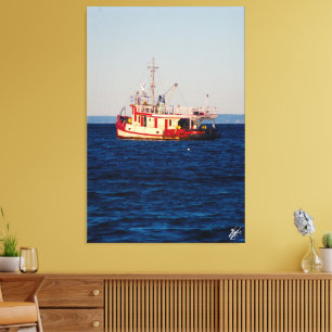 Tug Boat on Mutiny Bay #2 Canvas Print
