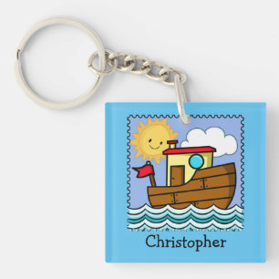 Tug Boat Personalized  Keychain