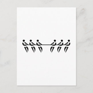Tug of war postcard