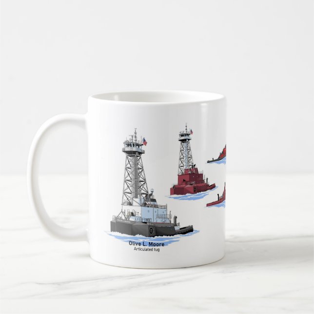 Tug Olive L. Moore Coffee Mug (Left)