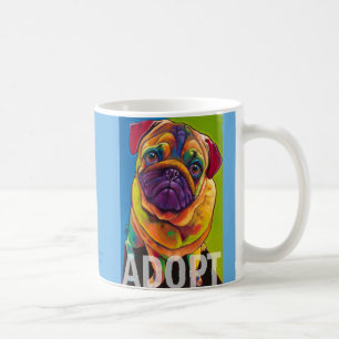 Tug the Pug ADOPT Mug by Ron Burns