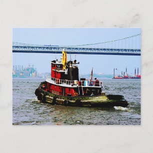 Tugboat at Penn's Land Philadelphia, PA Postcard